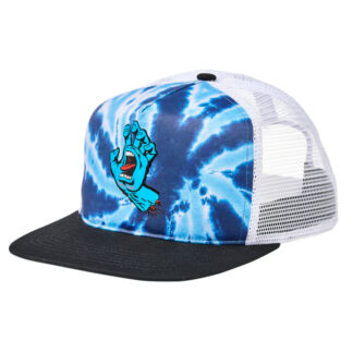 Screaming Hand Front Mesh Trucker High Profile Hat Spider Navy/White OS Unisex Santa Cruz
