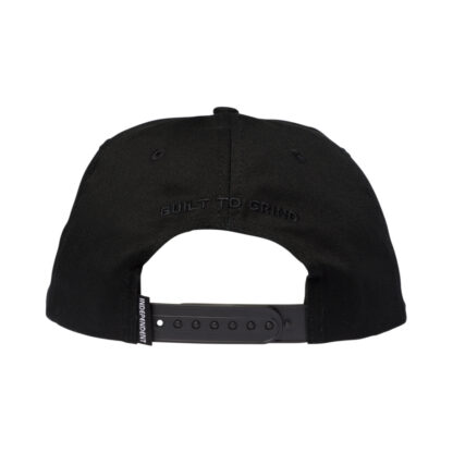 Spanning Snapback Mid Profile Hat Black OS Unisex Independent - Imagen 3